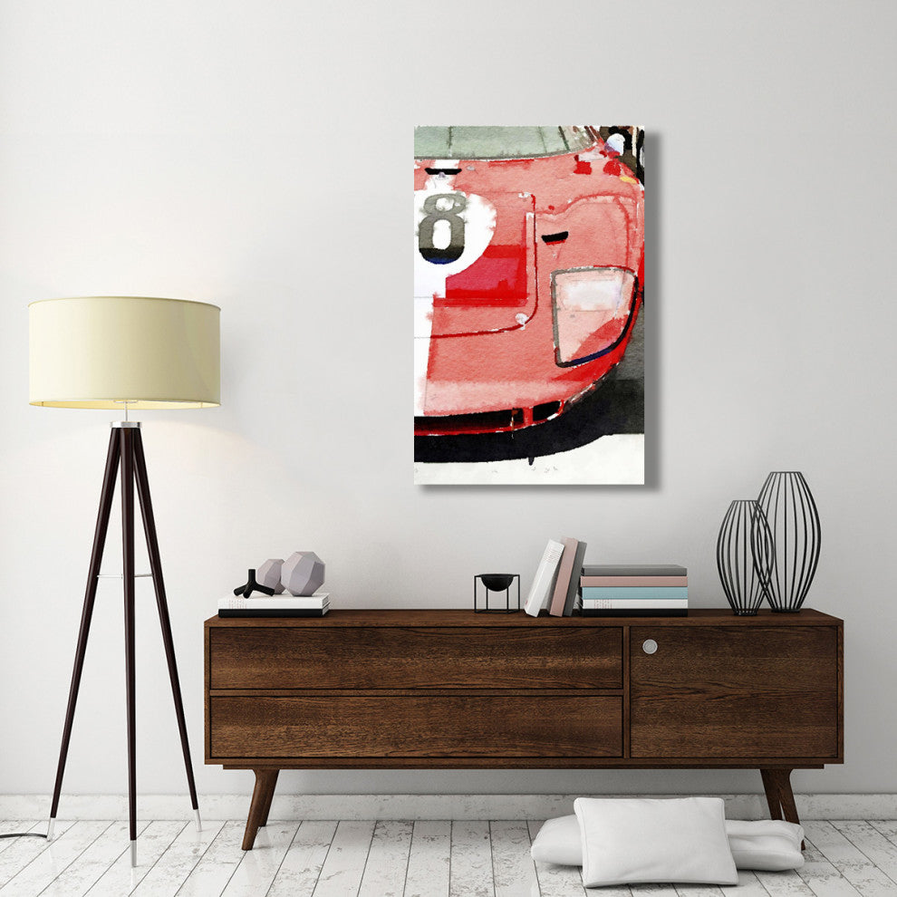 "1964 Ford GT40 Front Detail Watercolor" Fine Art Print