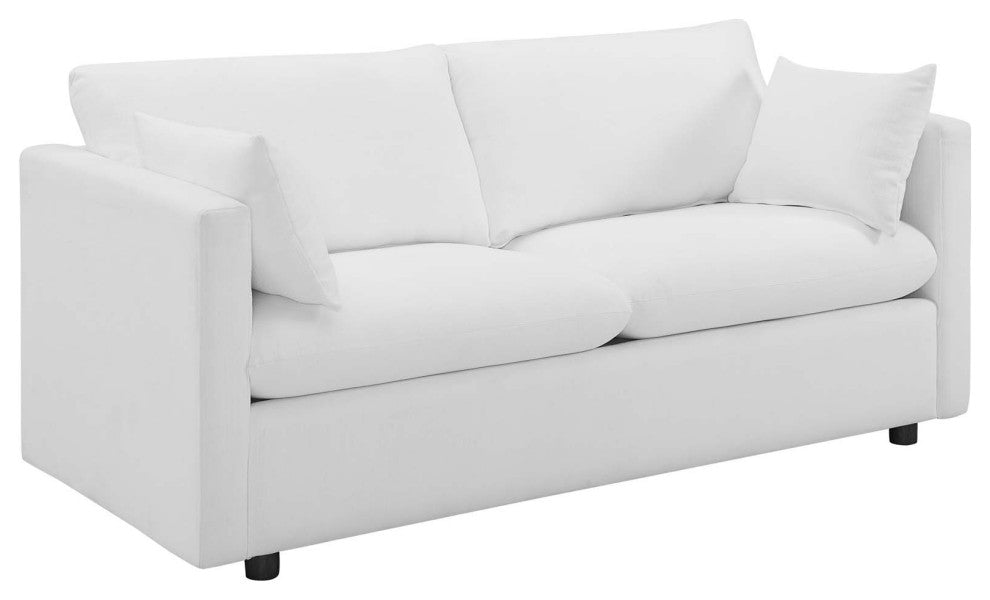 Activate 3 Piece Upholstered Fabric Set - White