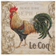 Jean Plout ''Le Coq 5'' Canvas Art