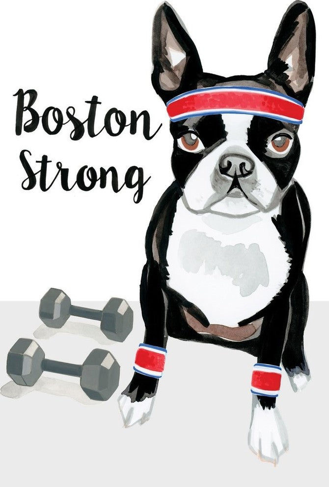 "Strong Terrier" Print on Wrapped Canvas by Molly Rosner