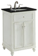 Elegant VF12324AW 24" Single Bathroom Vanity Set, Antique White