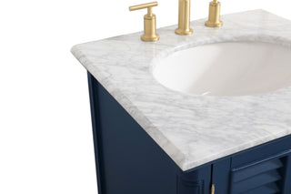 Home Living 24" Single Bathroom Vanity, Blue
