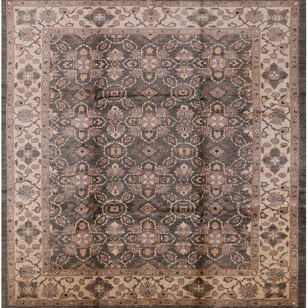 Ahgly Company Indoor Square Mid-Century Modern Area Rugs, 4' Square