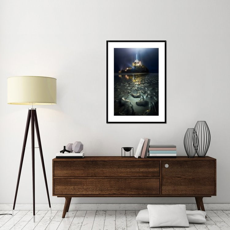 "Waiting for the high-water" Framed Digital Print by Cuomo Massimo, 32x44"