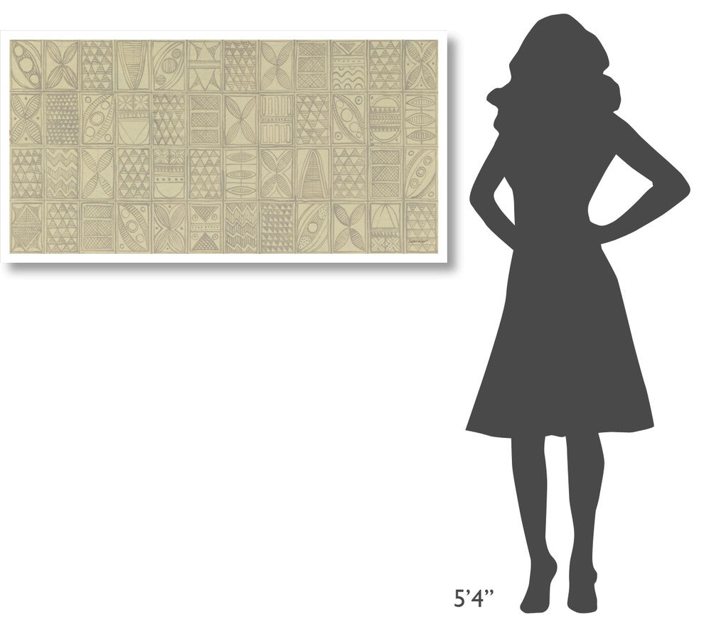 "Patterns of the Amazon I" Digital Paper Print by Kathrine Lovell, 50"x26"
