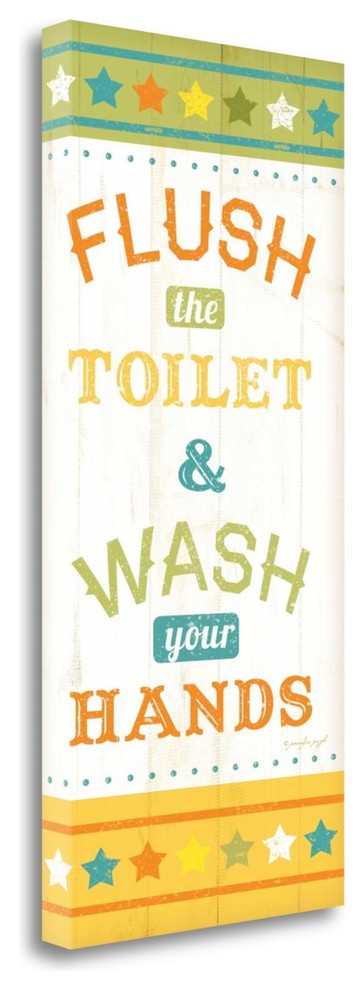 "Flush And Wash" By Jennifer Pugh, Giclee Print on Gallery Wrap Canvas