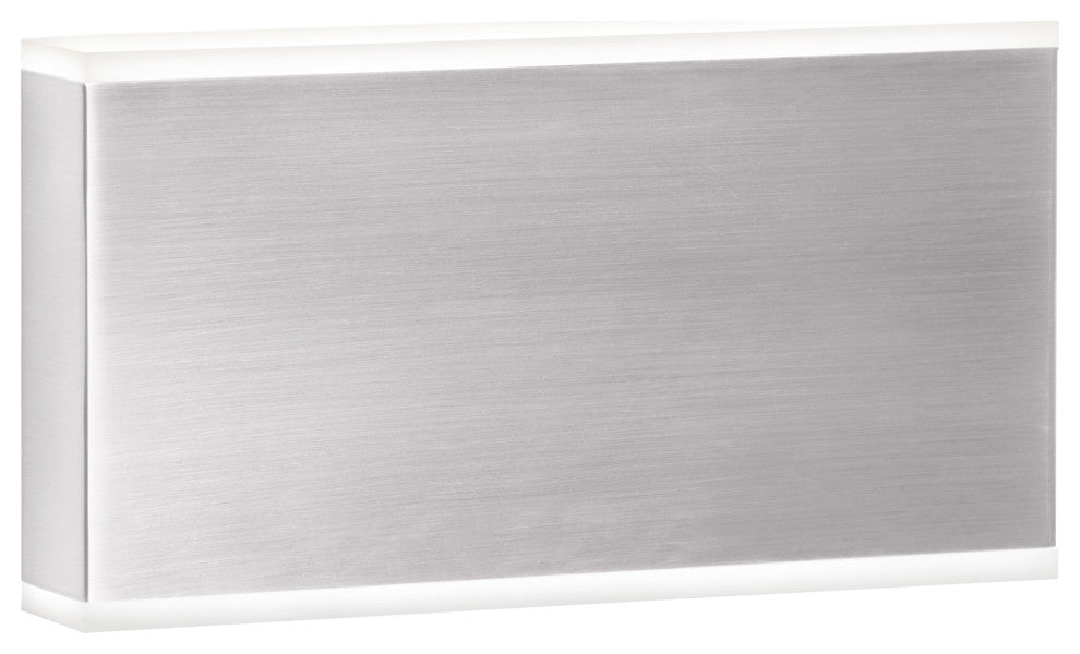 Satin Chrome Modern Wall With Frosted Acrylic