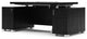 79" Modern Ford Black Oak Wood Adjustable Height Desk 4-Drawer Storage