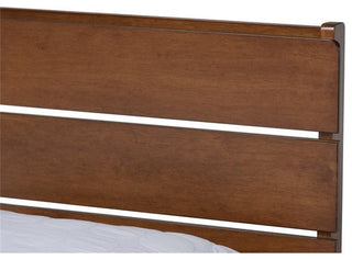 Baxton Studio Avena Queen Size Brown Finished Wood Platform bed