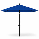 Pismo Dawn 9'x7' Rectangular Premium Push Tilt Market Umbrella, Gray Frame, Paci