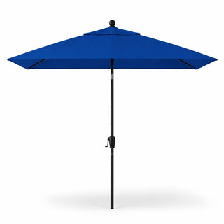 Pismo Dawn 9'x7' Rectangular Premium Push Tilt Market Umbrella, Gray Frame, Paci