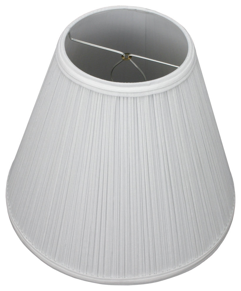 Fenchel Shades 6"x13"x11" Bulb Clip Attachment Empire Lamp Shade, Pleated Mushro