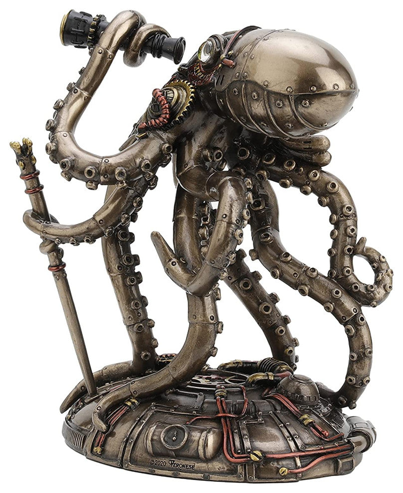 Steampunk Seabed Hiker Octopus -  Classic Statue Sculpture