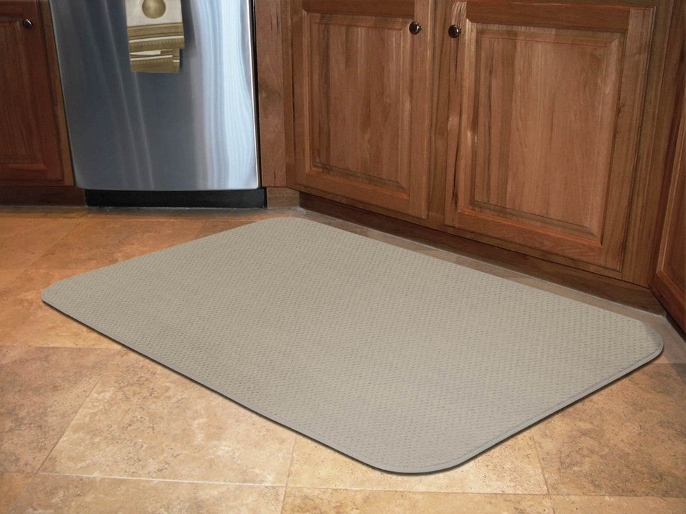 Skid-Resistant Area Rug Ivory Cream, 6'x6'