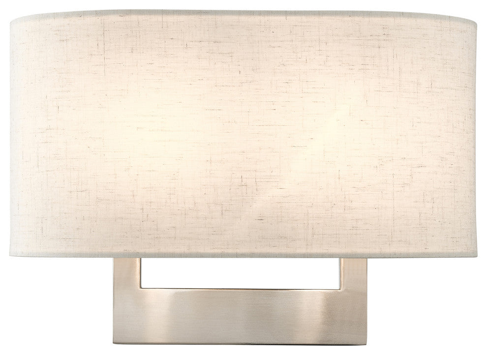 Livex Lighting Wall Sconces 2-Light Brushed Nickel Medium Sconce