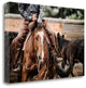 "Cutting Horse" By Lisa Dearing, Giclee Print on Gallery Wrap Canvas