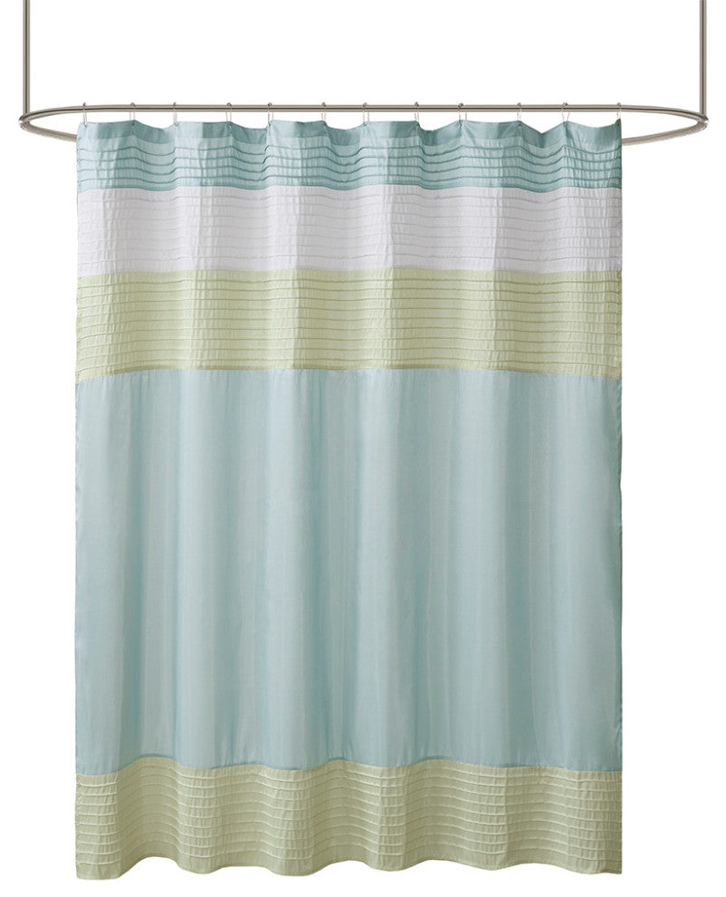 Madison Park Amherst Faux Silk Shower Curtain