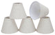 32106-5 Small Hardback Empire Chandelier Clip On Lamp Shade Flaxen 3"x6"x5"