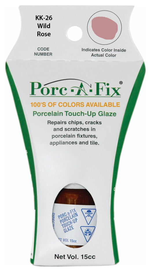 Porc-a-Fix Porcelain Repair Paint for Kohler, Wild Rose Kk-26