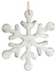 Wood Snowflake Ornament, 12-Piece Set