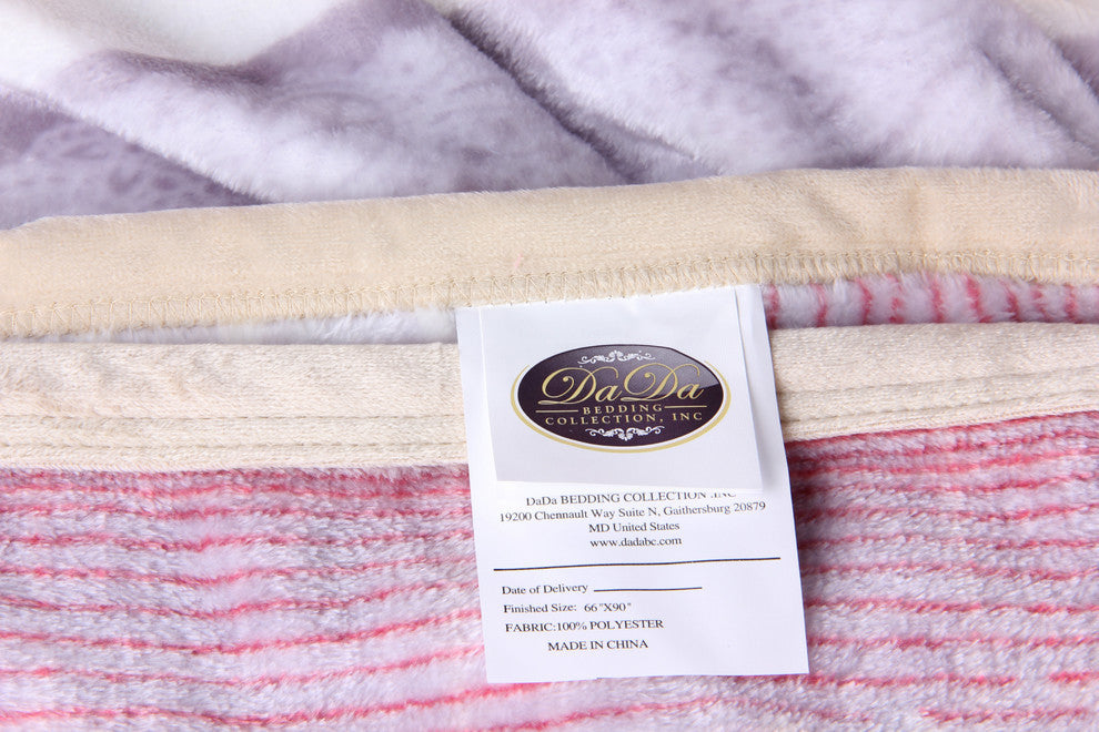 Seashore Reversible Fleece Flannel Blanket, Multicolor