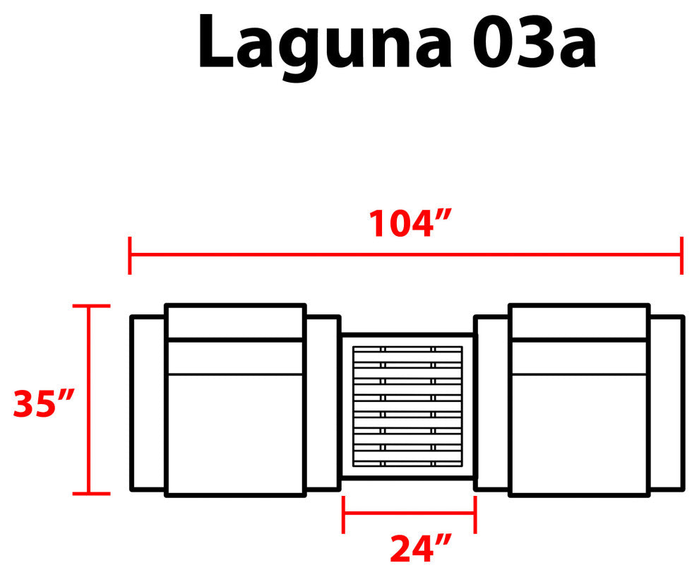 Laguna 3 Piece Wicker Patio Furniture Set 03a