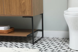 Sue Walnut Brown-Light Bathroom Vanity, Walnut Brown, 48"