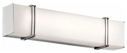 LED Linear Bath Light, Chrome, 24"