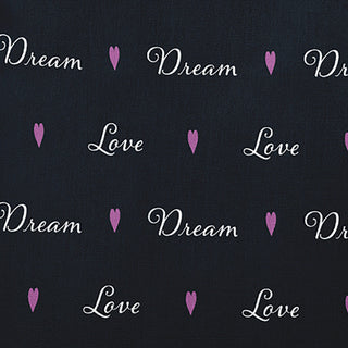 Love Dream Decorative Throw Pillow, Black, 18"x18"