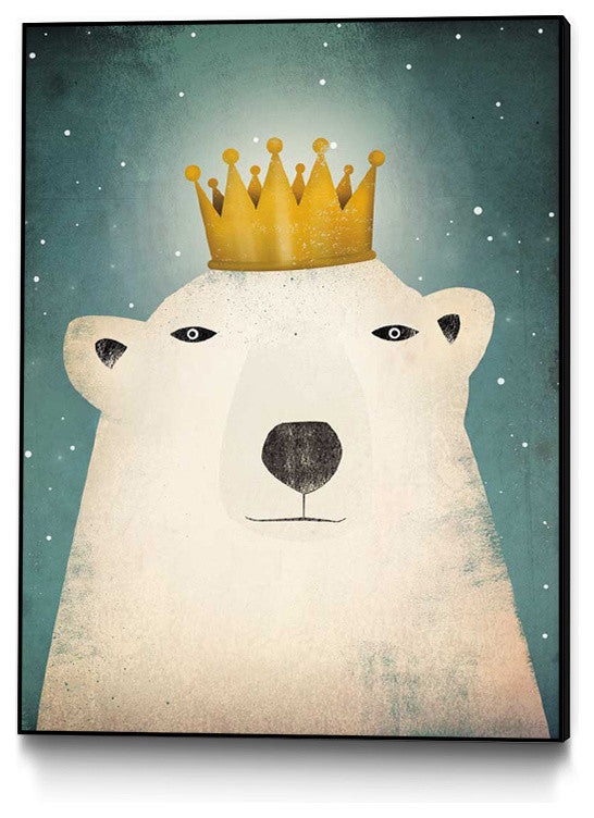 "Polar King" Art Block Framed Canvas, 30"x40"