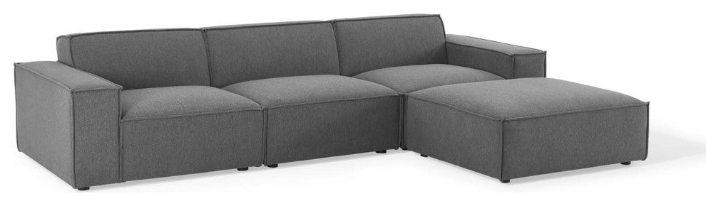 Restore 4-Piece Sectional Sofa - Charcoal