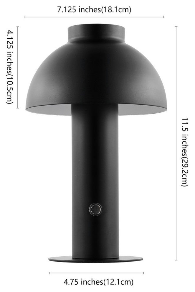 Safavieh Niara Rechargeable LED Table Lamp Black