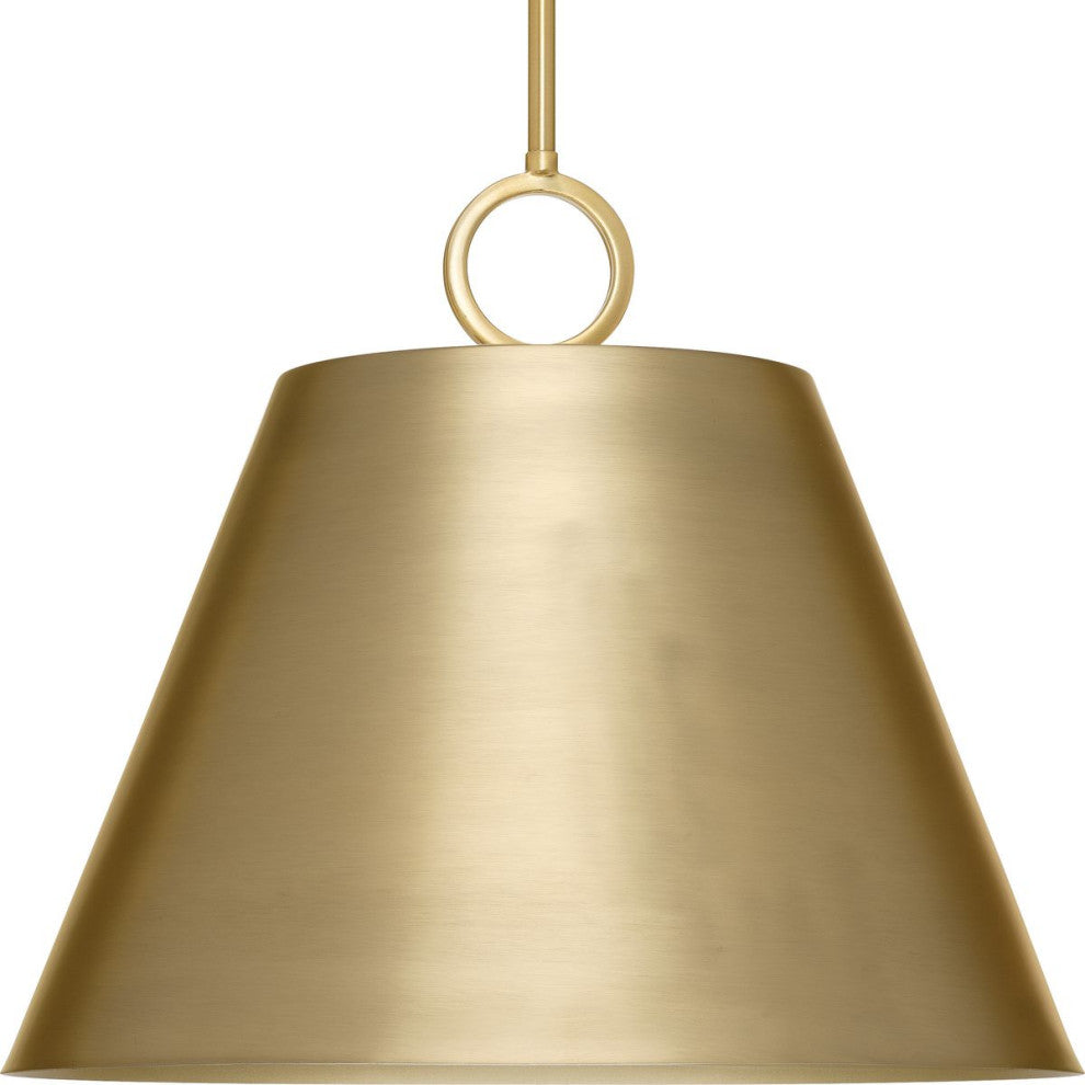 Parkhurst Collection Three-Light Brushed Bronze Metal Pendant Light