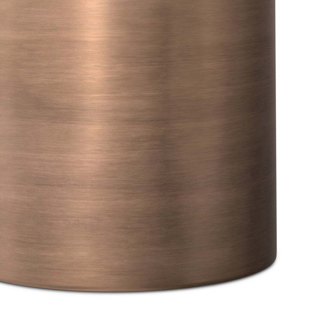 Corbin Metal Side Table, Antique Copper