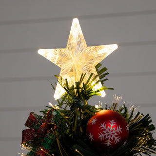 Lifestyle image showing the tree in a room with gifts; full product visible.