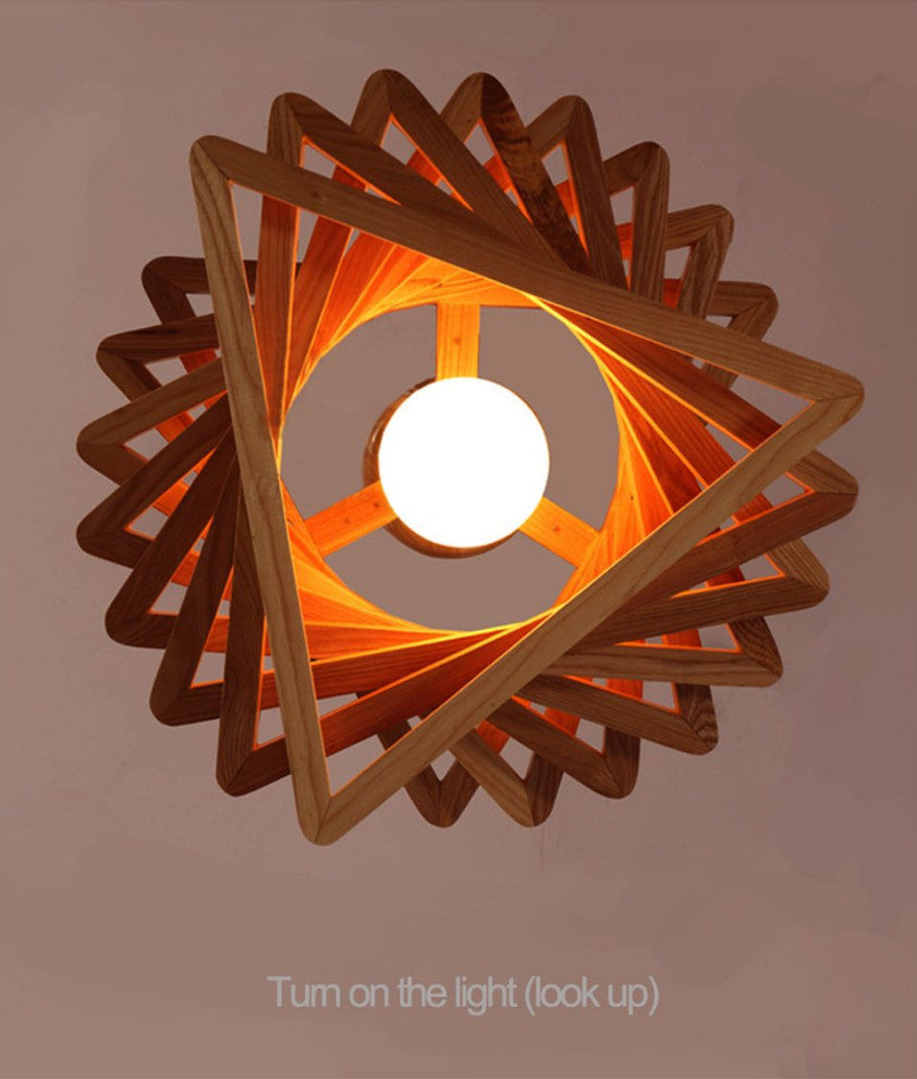MIRODEMIÂ® Roquesteron | Modern Retro Wooden Pendant Lighting