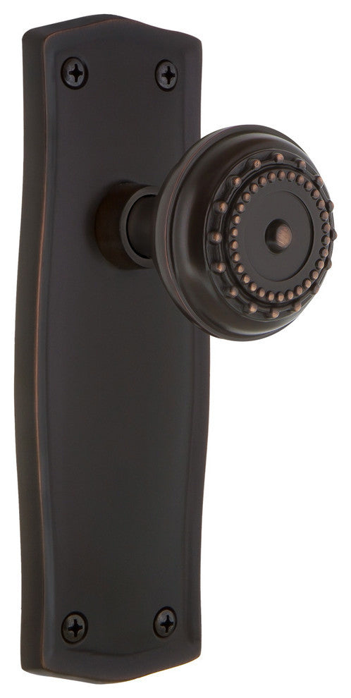 Prairie Plate Passage Meadows Door Knob, Timeless Bronze