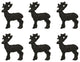 Set of 6 Cast Iron Deer Drawer Pulls Decorative Cabinet Knob Rustic Home Decor