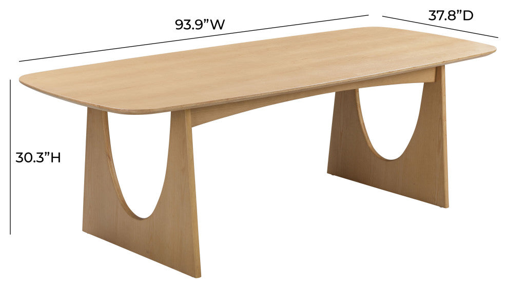 Cybill Natural Ash Dining Table