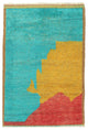 Fine Hand Knotted Moroccan Rug 4'x6'