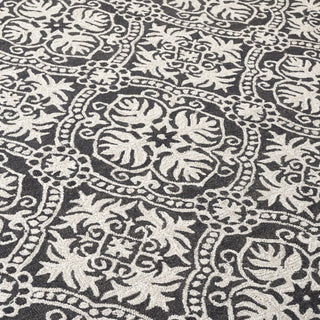 Lauren Ralph Lauren Nina LRL6606 Rug, Charcoal/Ivory, 4'x6'