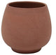 Ceramic Flower & Plant Vase, 3.54"L x 3.23"H x 3.54"W, Brown