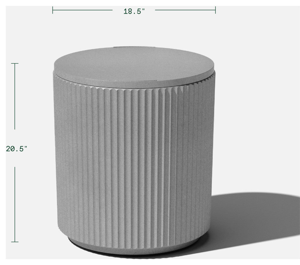 Veradek Chill Side Table, Gray