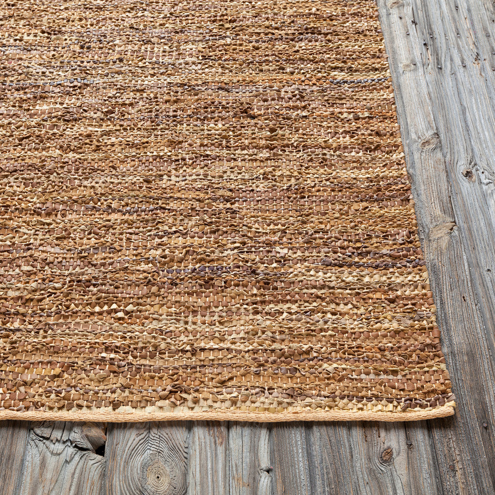 Saket Contemporary Area Rug, Gold and Beige, 2'x3' Rectangle