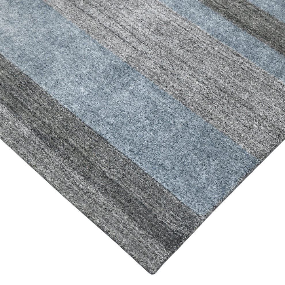 Blend Warwick Area Rug, Gray, 5' x 8', Striped