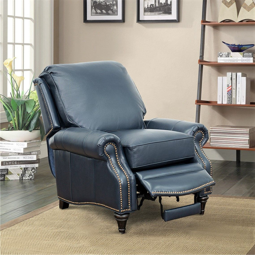 Avery Recliner, Shoreham Blue