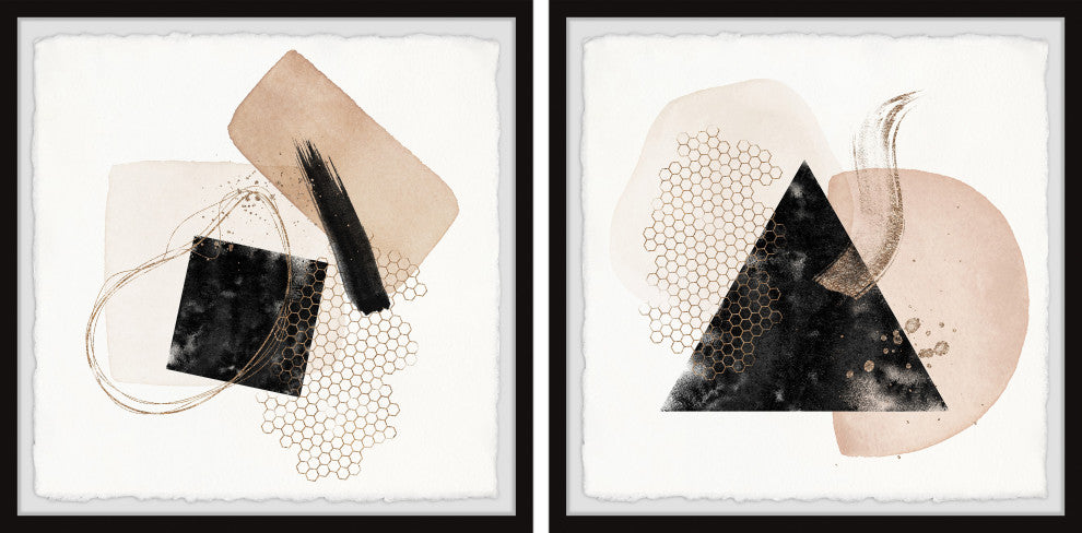 Mysteries of the Pyramid Diptych, 2-Piece Set, 24x24 Panels