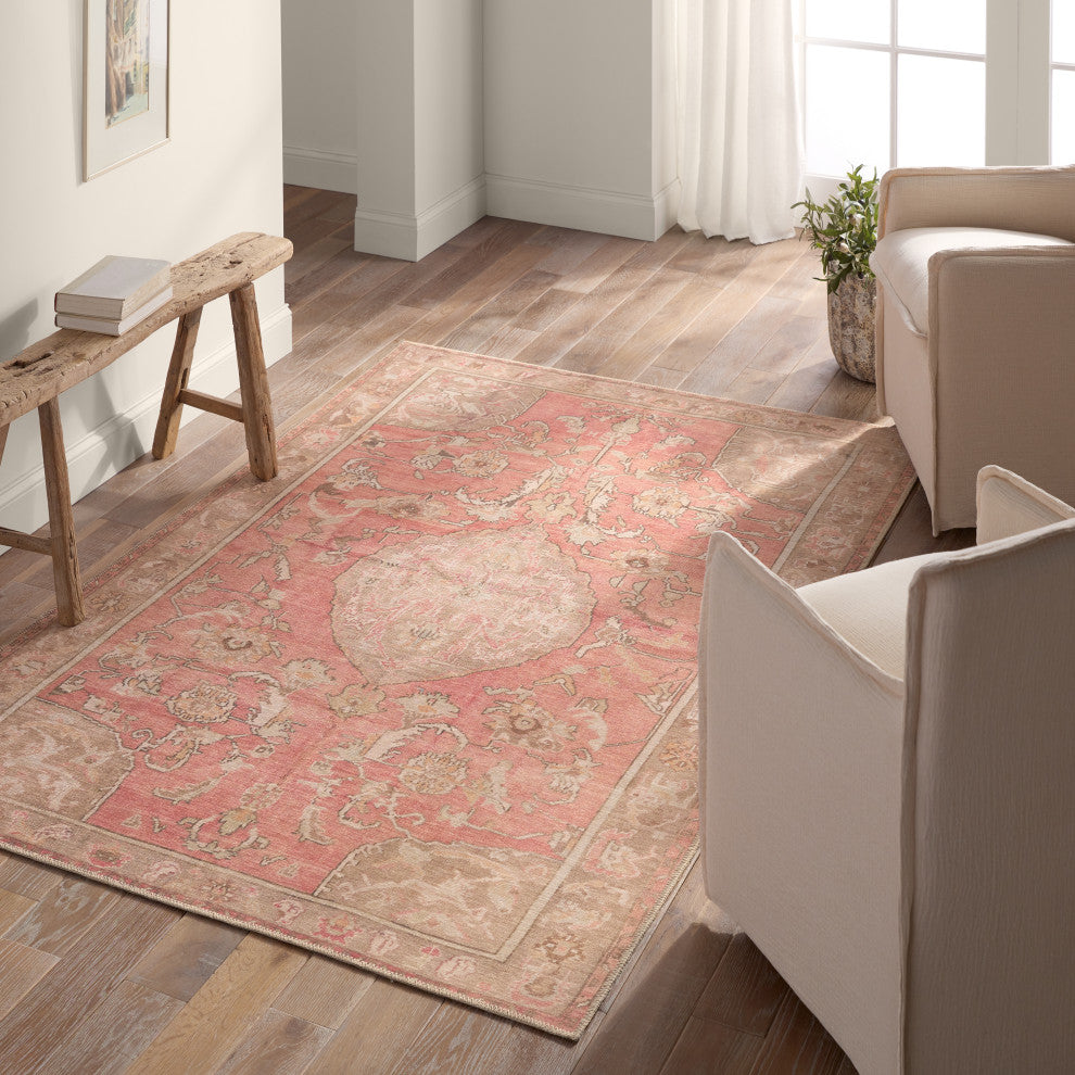 Vibe by Jaipur Living Cheney Medallion Pink/Beige Area Rug 5'X8'
