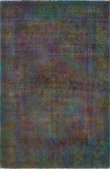 Vintage Distressed Kimora Purple/Pink Rug, 6'4x9'9