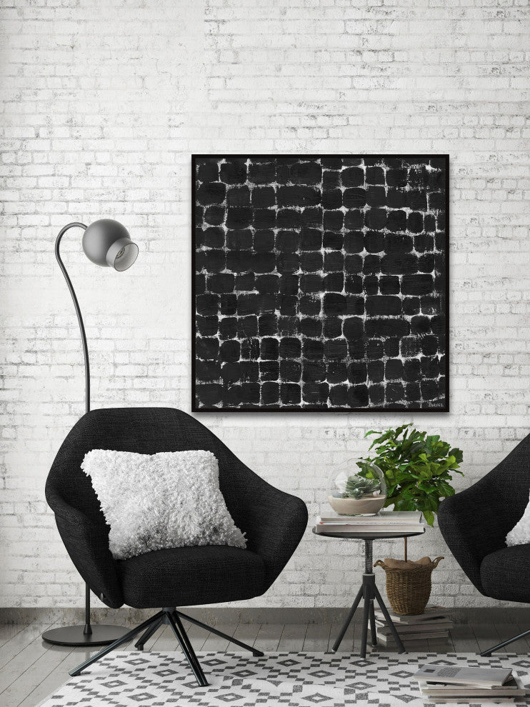 "Bright Idea" Floater Framed Painting Print on Canvas, 20x20